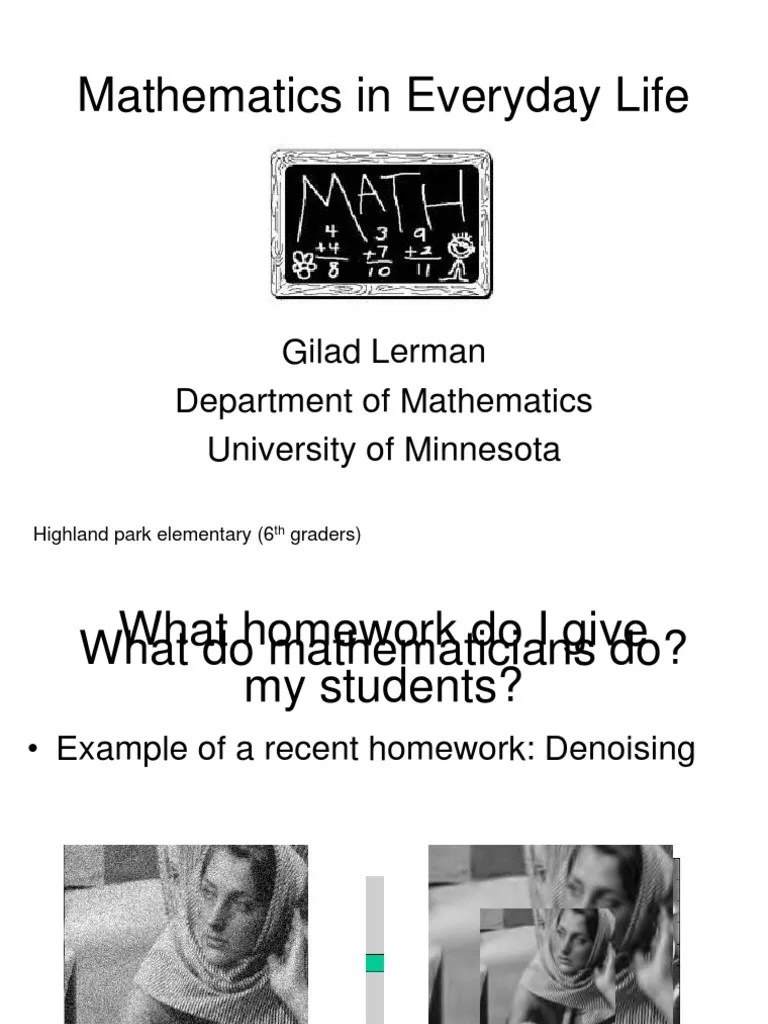 Mathematics In Everyday Life | PDF | Teaching Mathematics | Optics