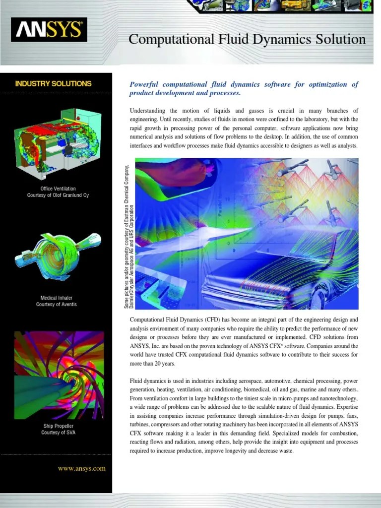 Computational Fluid Dynamics Solution | PDF | Computational Fluid ...