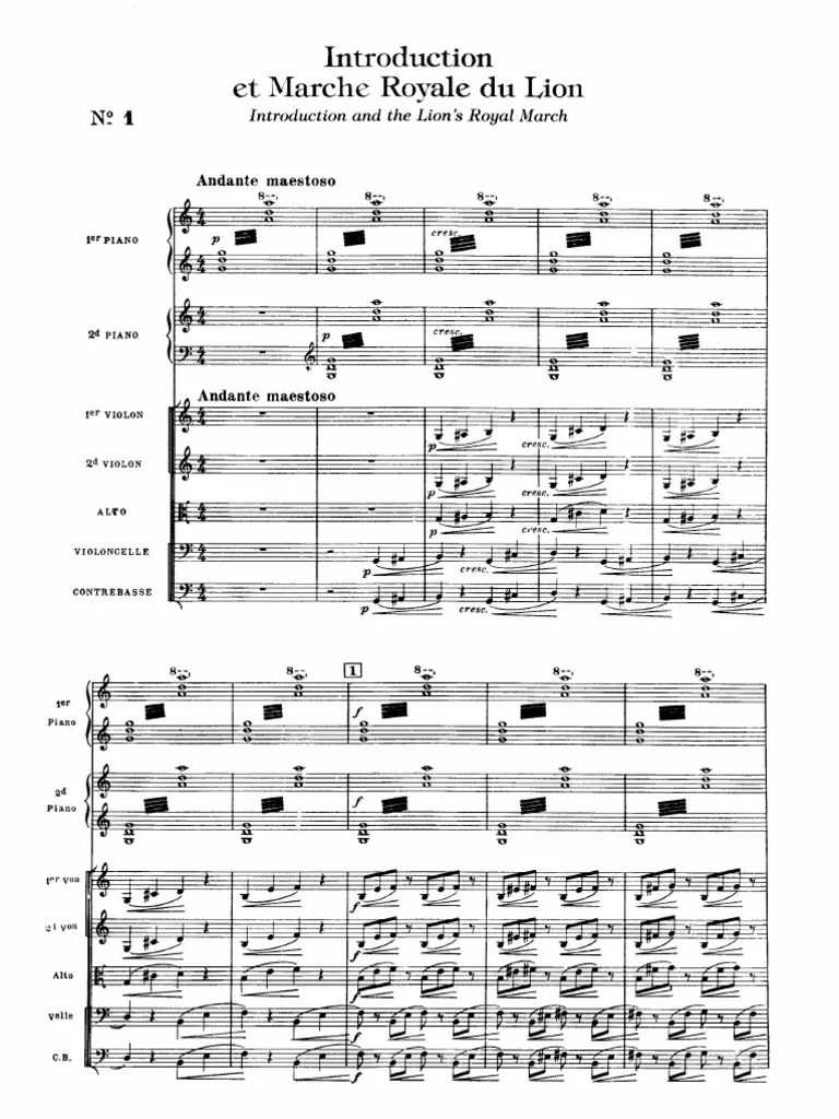 Saint-Saens - Carnival Of The Animals | PDF | Festive Event (Including Carnival) | Entertainment ...