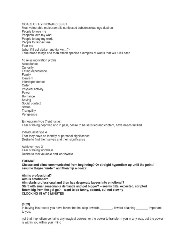 Hypno Script 2 | Download Free PDF | Hypnosis | Psychology