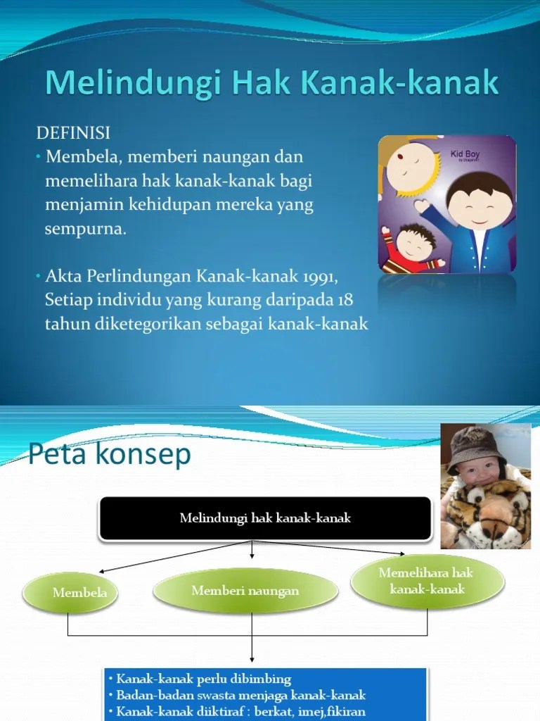 Untuk tinggal di dalam komuniti danpersekitaran yang aman dan damai; Melindungi Hak Kanak-kanak