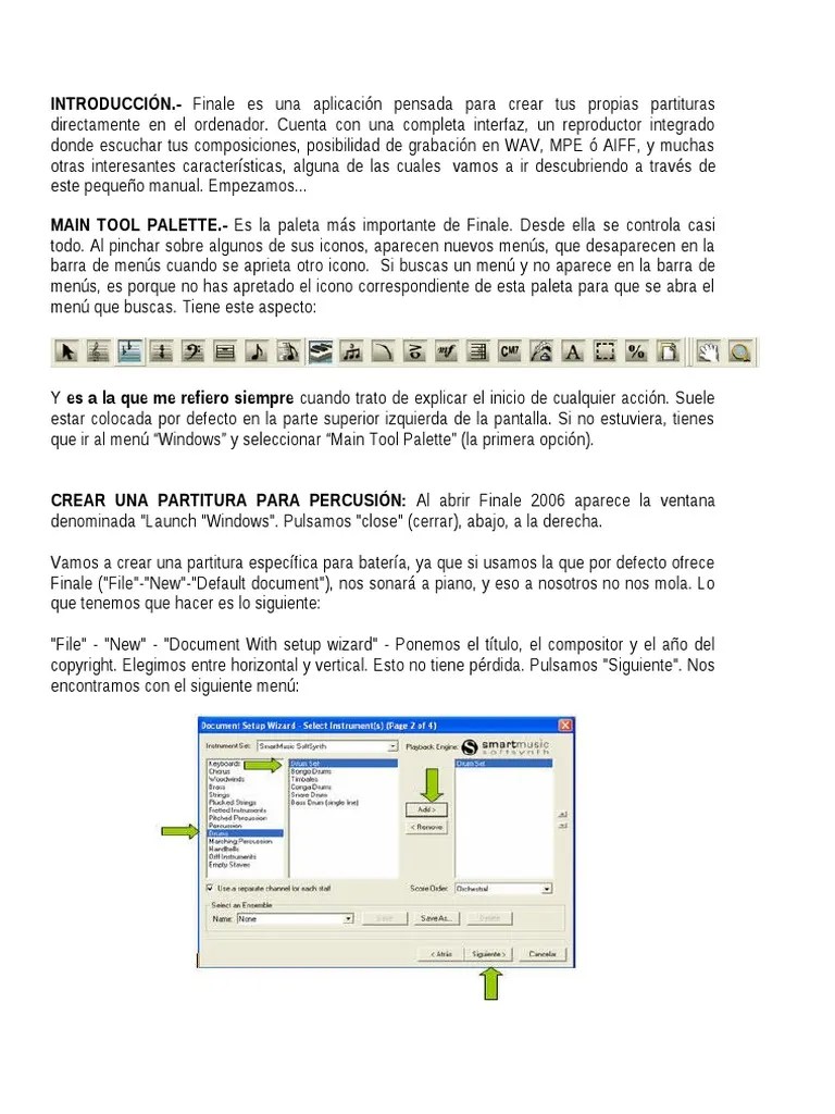 Manual De Finale | Descargar Gratis PDF | Partituras | Composiciones ...