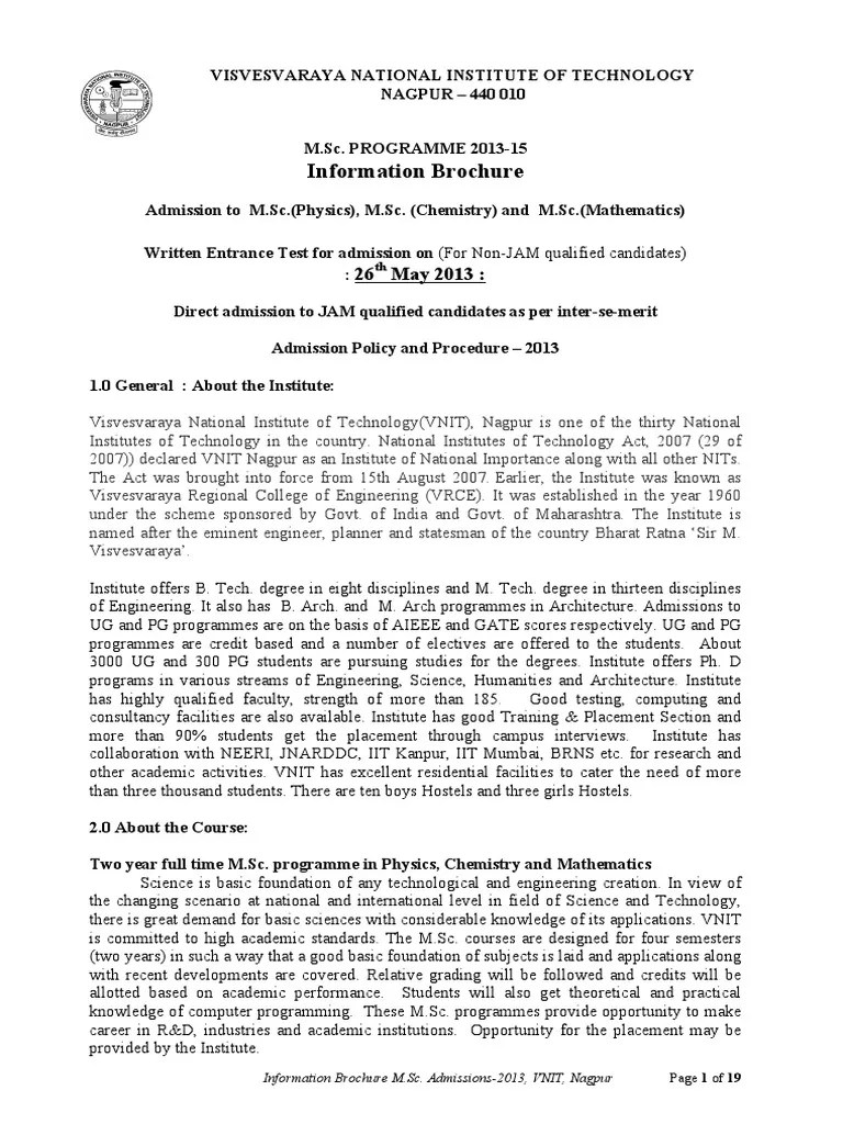 M Sc Inf Brochure Rv24 12antenna University And College