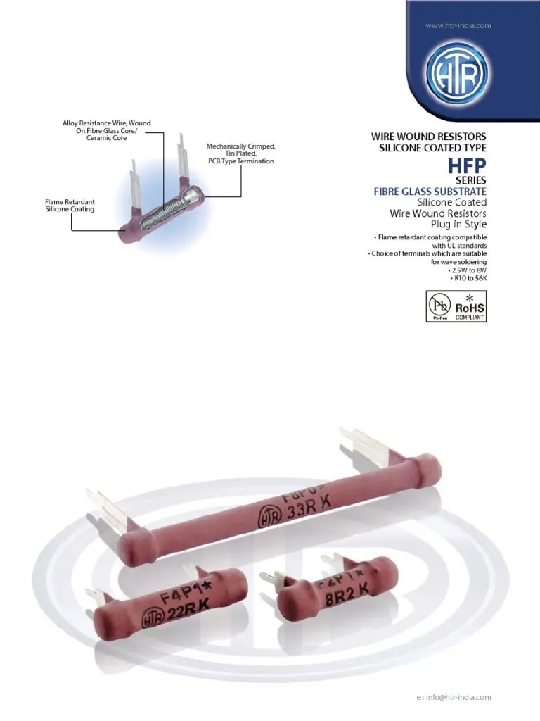 Htr India Products Wire Wound Resistors Silicone