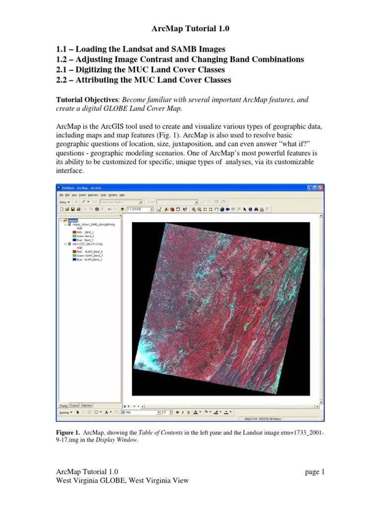 ArcMap Tutorial | PDF | Arc Gis | Geographic Information System