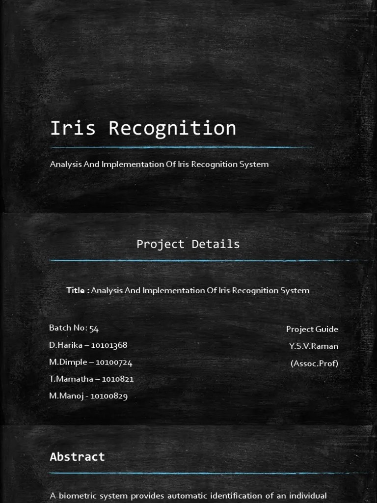 Iris Recognition Using MATLAB | PDF | Biometrics | Human Eye