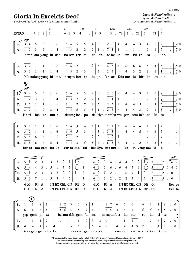Gloria In Excelcis Deo! (SATB) | PDF