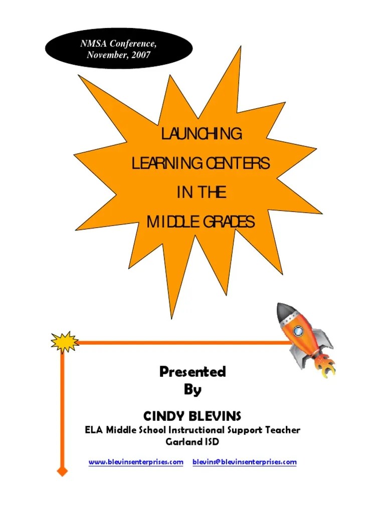 Learning Stations Handout | PDF | Reading (Process) | Educational Assessment