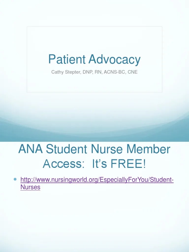 Patient Advocacy | PDF | Nursing | Patient
