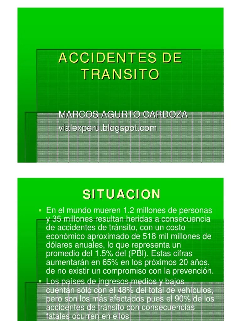Accidentes De Transito | PDF | Intención (Derecho Penal) | Castigos