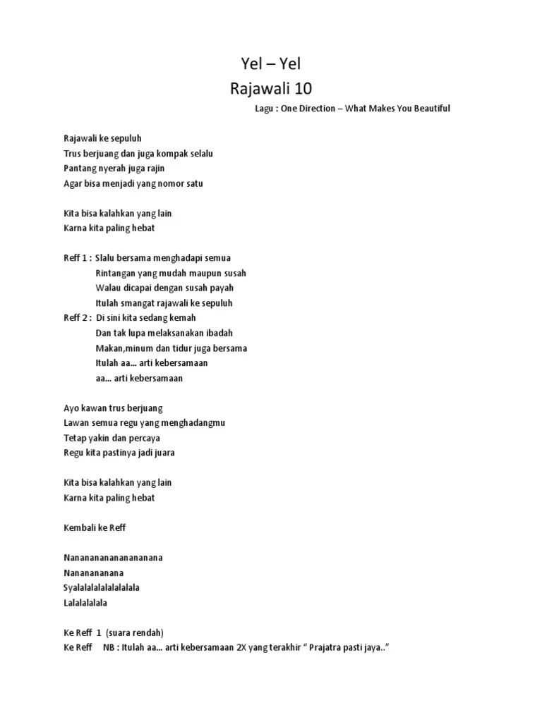 Yel - Yel Rajawali 10 | PDF