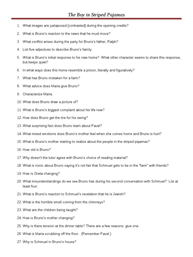 What did you do yesterday essay in english. The Boy In Striped Pajamas Film Questions Pdf