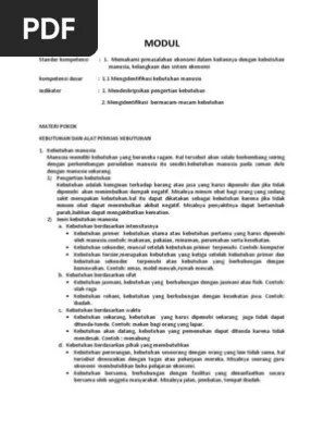Apabila kalian masih mengalami kesulitan dalam memahami materi yang ada dalam modul ini silahkan berdiskusi dengan teman atau guru kalian. Modul Ekonomi Sma Kelas X Semester 1 Pdf
