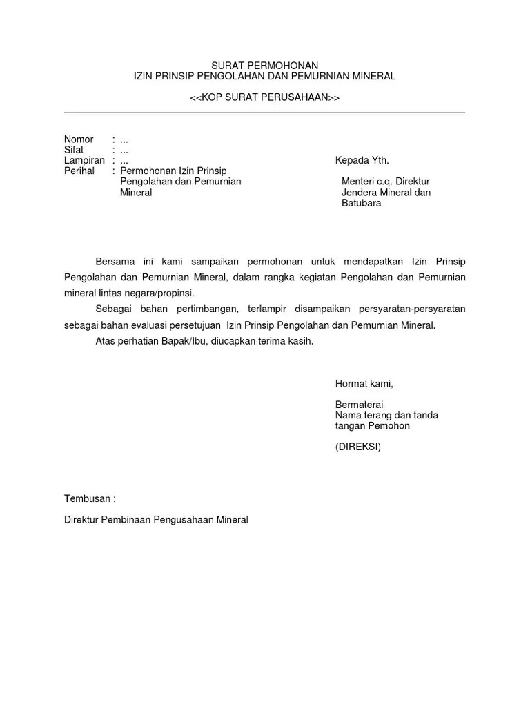 Contoh Surat Permohonan Izin Menempati Rumah Dinas