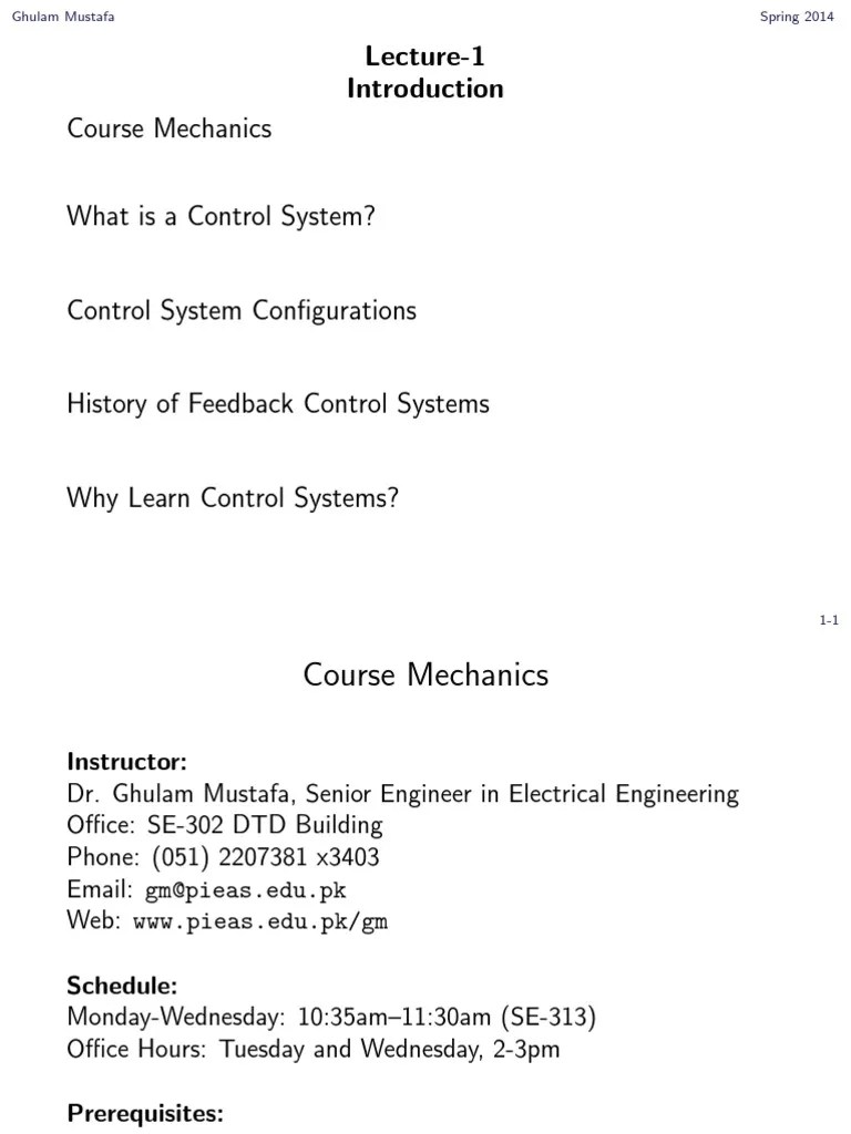 Control System | PDF | Control Theory | Control System