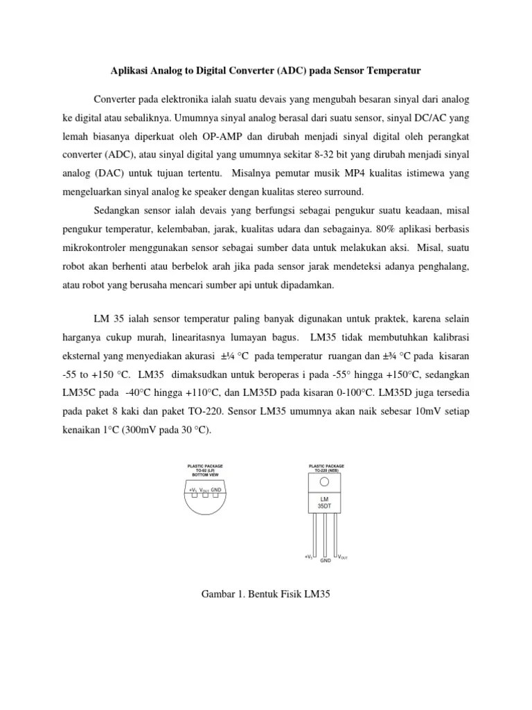 Aplikasi Analog To Digital Converter | PDF