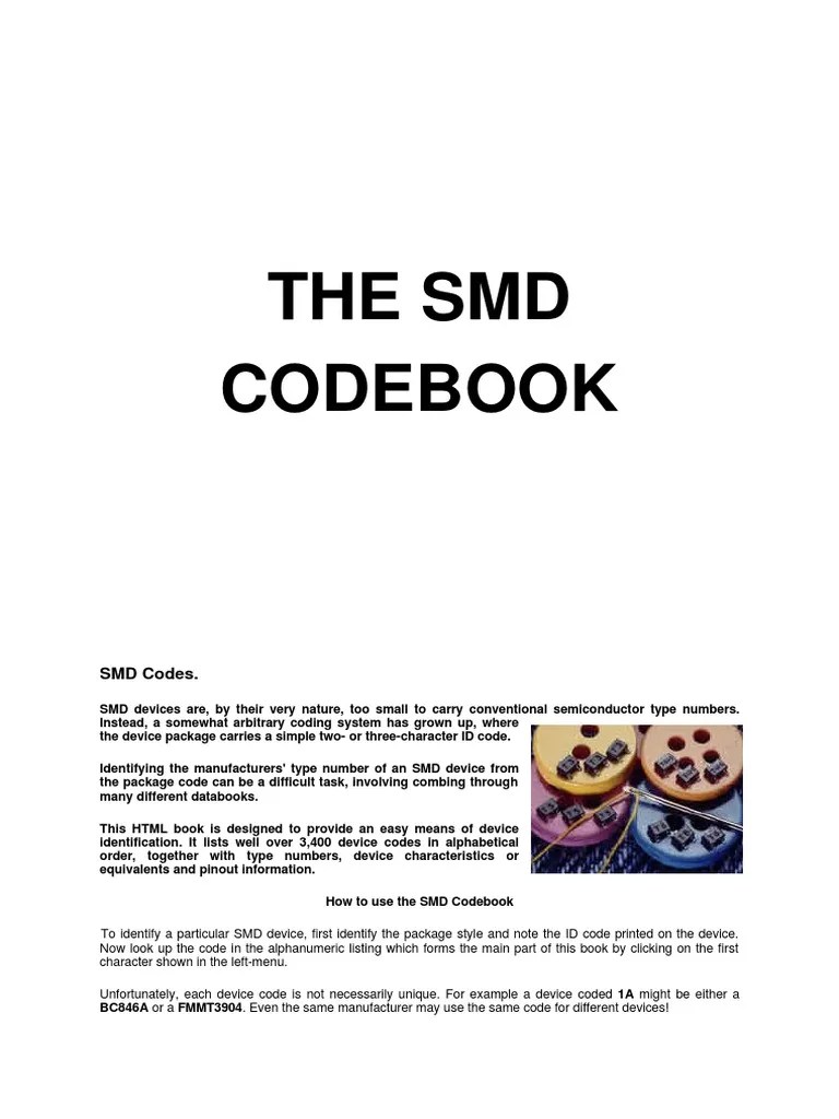 Smd Component Code Field Effect Transistor Transistor