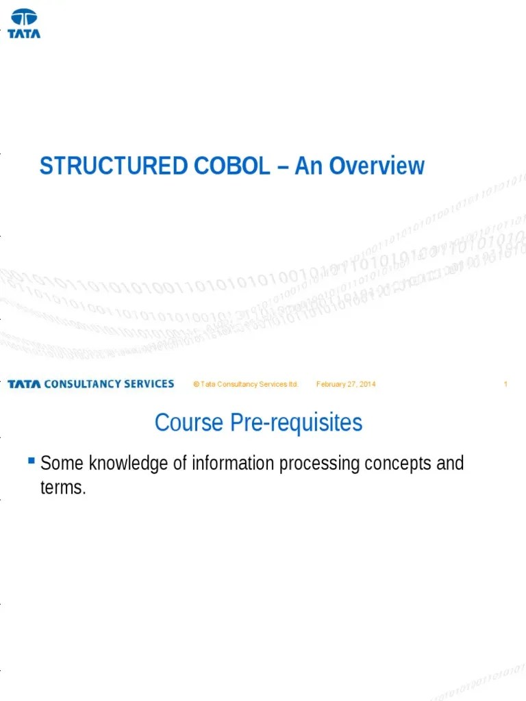 COBOL Programming | PDF | Input/Output | Computer Programming