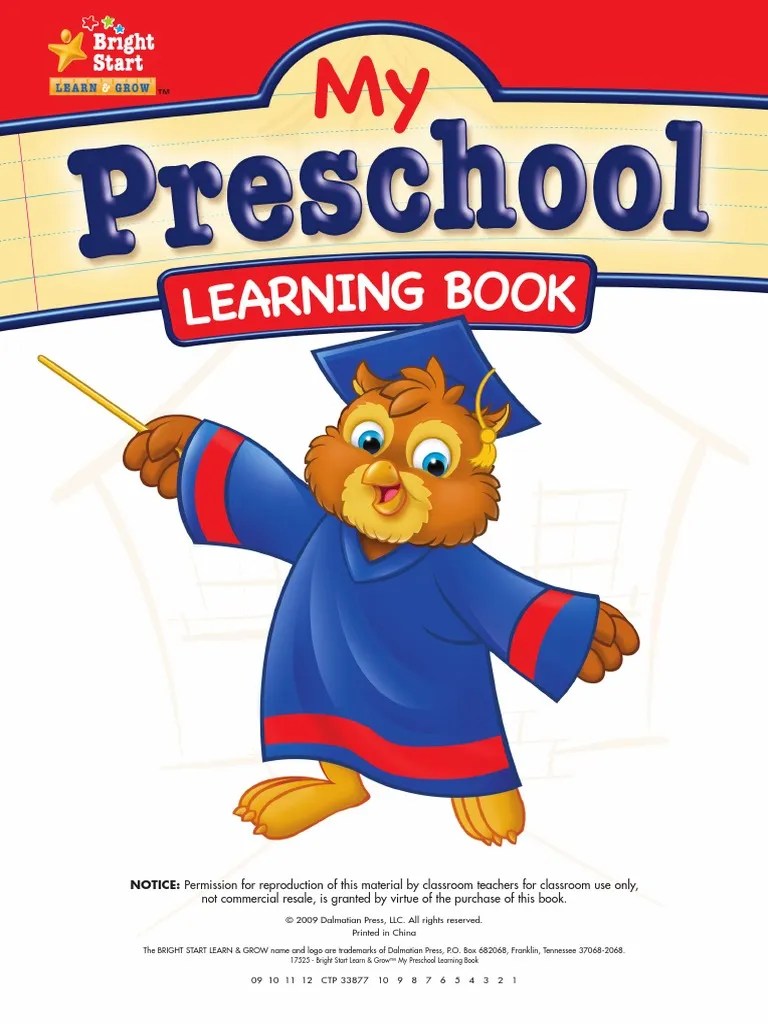 My Preschool Learning Book | PDF
