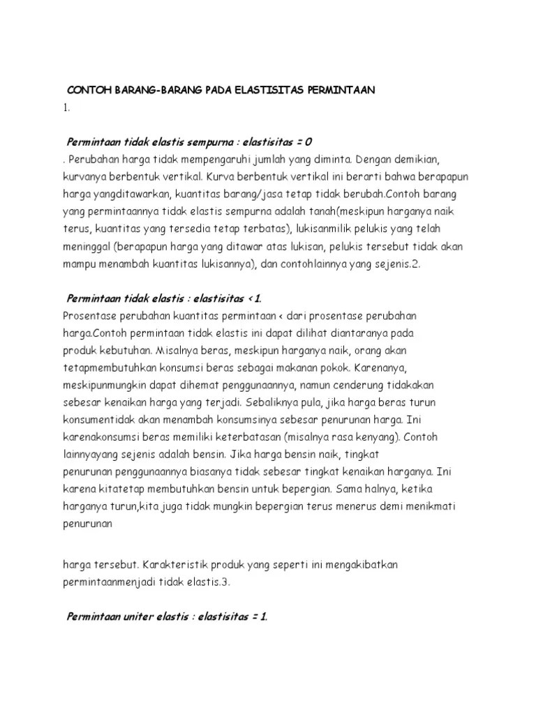 Gambar contoh percobaan elastisitas menggunakan penggaris. Contoh Barang Elastis Pdf