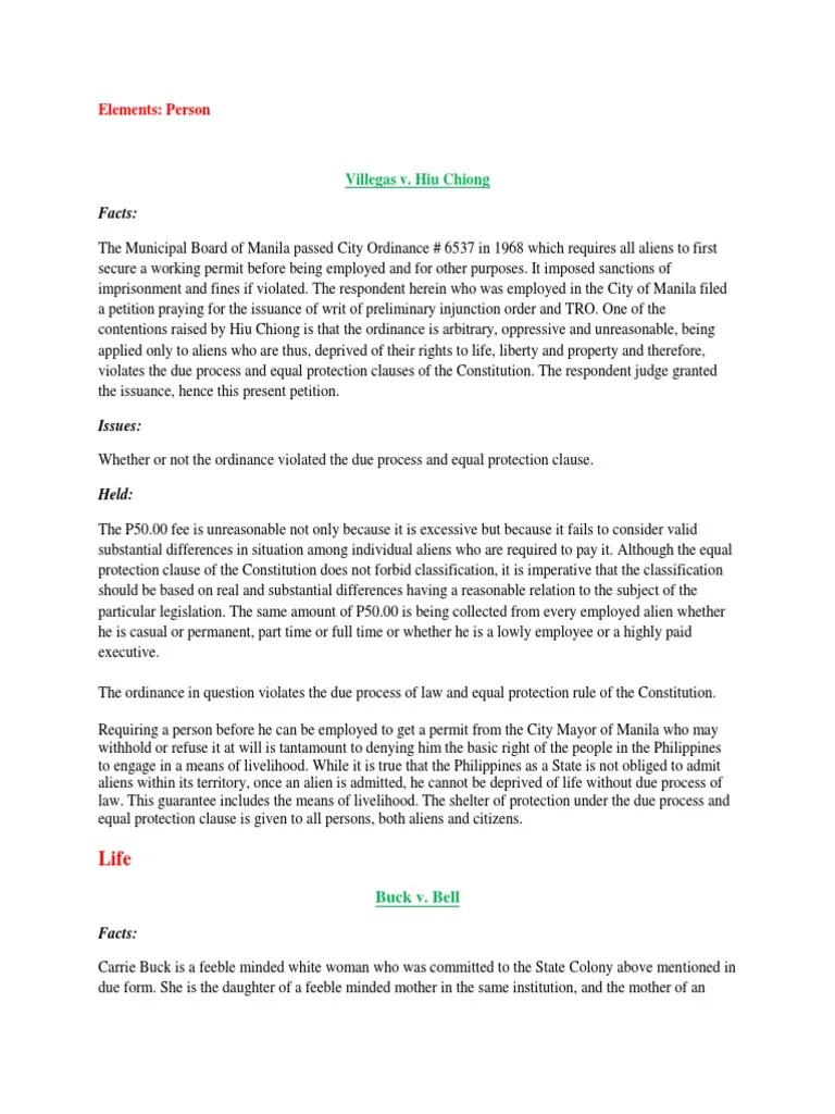 Due Process Clause | Due Process Clause | Equal Protection Clause