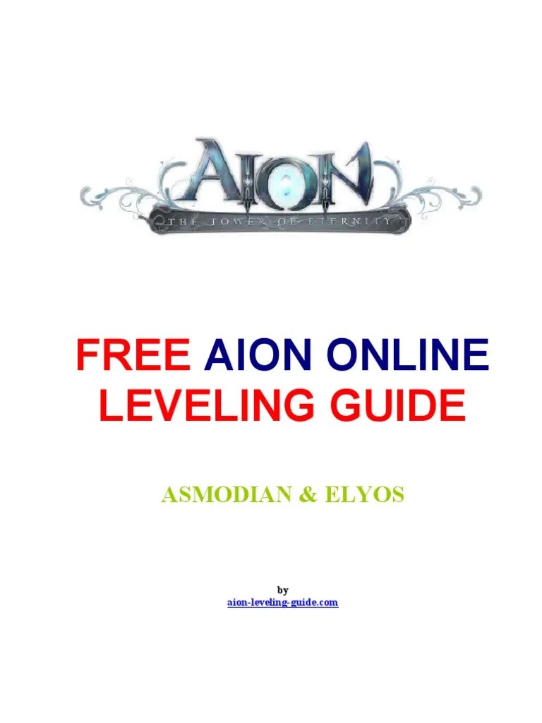 Aion Leveling Guide | PDF | Leisure | Nature