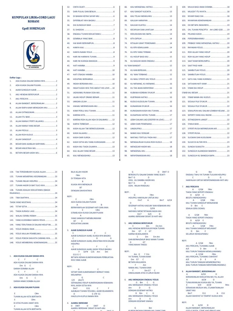 Lirik Lagu Rohani | PDF