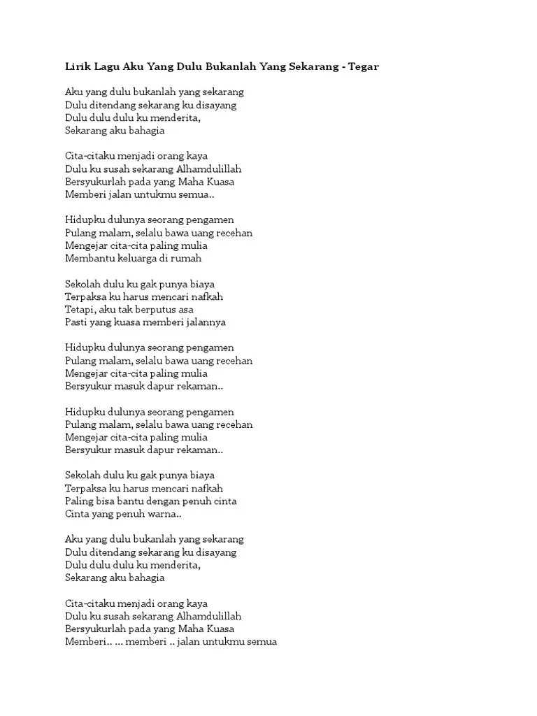 Lirik lagu ku tak bahagia melihat kau bahagia dengannya aku terluka tak bisa dapatkan kau sepenuhnya aku terluka melihat kau bermesraan dengannya ku tak . Lirik Lagu Aku Yang Dulu Bukanlah Yang Sekarang Pdf