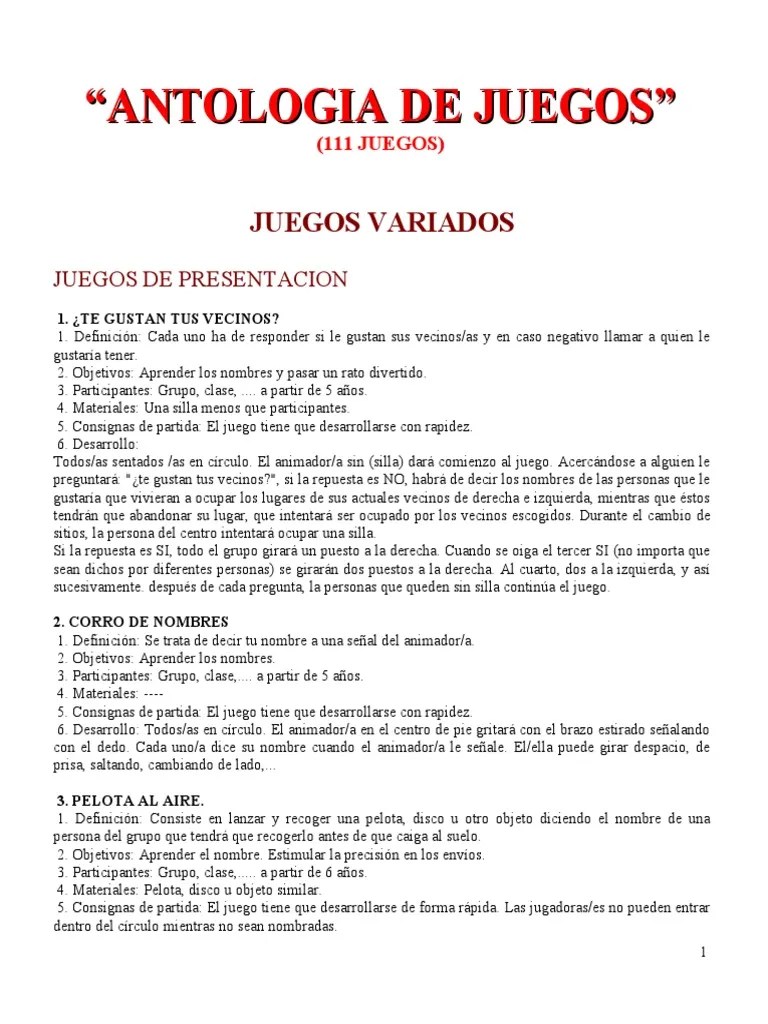 Los juegos de palabras son actividades lúdicas que se realizan con letras, palabras o funciones del lenguaje y pueden ser orales o escritas. Antologia De Juegos Pdf Monedas De Los Estados Unidos Monedas De America Del Norte