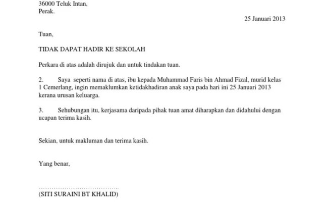 Surat izin cuti karena keperluan keluarga . Contoh Surat Cuti Kerja Urusan Keluarga Otosection