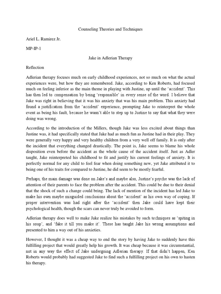 Counseling Theories And Techniques | PDF | Existentialism | Psychotherapy