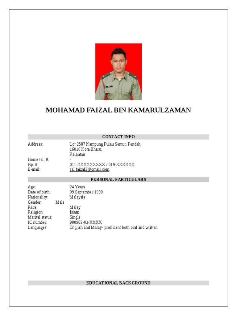 10 contoh resume lamaran kerja. Contoh Resume Terbaik, Lengkap dan Terkini