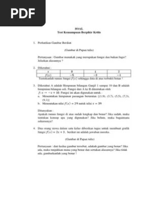 Matematika smp kelas 7 semester 2 bab. Contoh Soal Berpikir Kritis Matematika Smp Kelas 7 ...