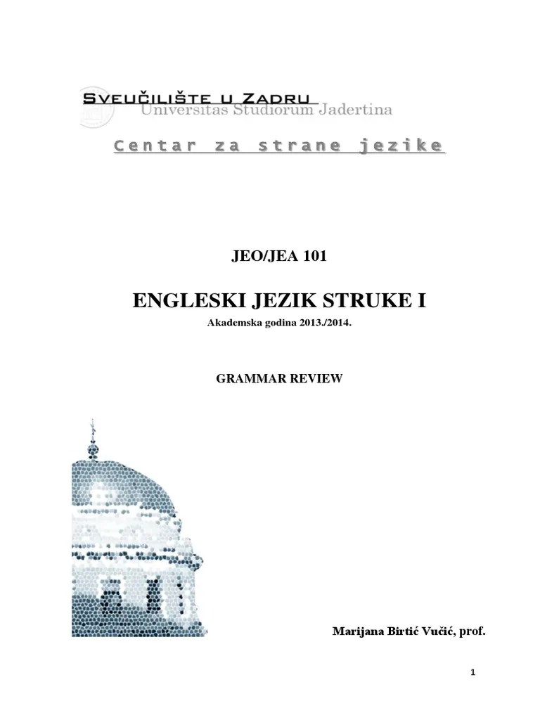 Grammar Review | PDF | Perfect (Grammar) | Verb