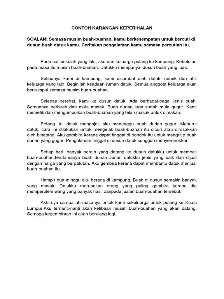 Himpunan gambar mewarna buah buahan tempatan yang power dan boleh di cetakkan dengan segera. contoh karangan keperihalan