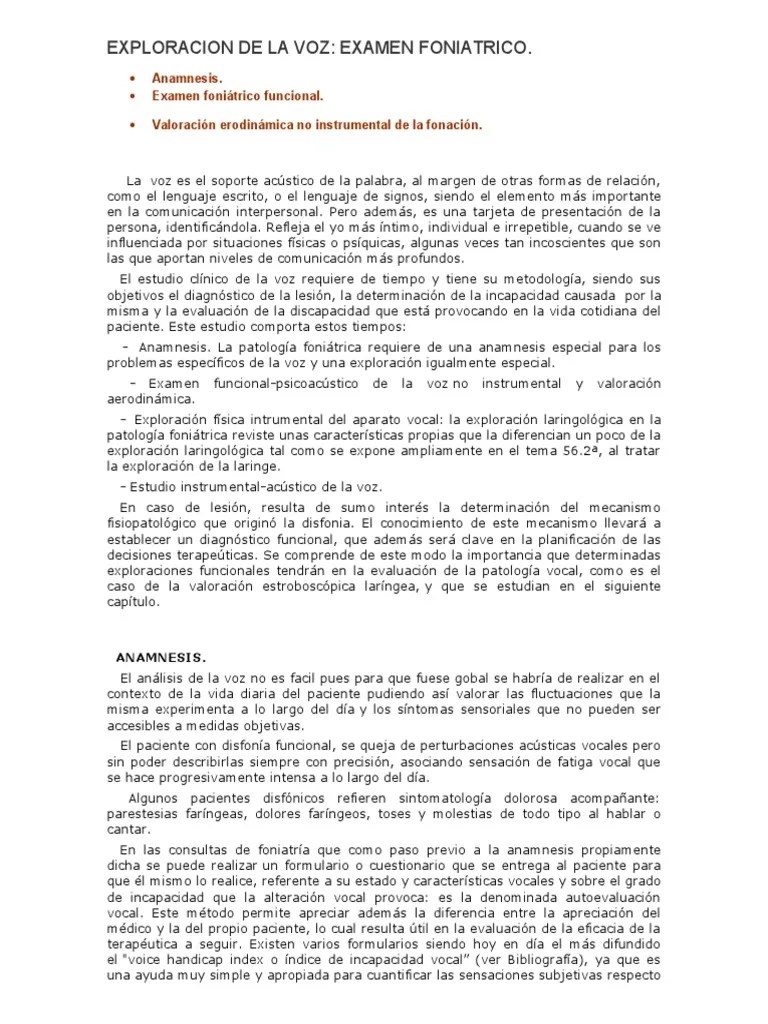 Exploracion De La Voz | PDF | Vocal | Unión Europea