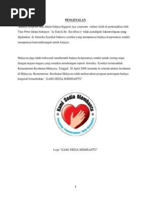 Pada masa yang sama, ia membantu kementerian kesihatan malaysia (kkm) mendapat . Budaya Korporat Kkm Pdf