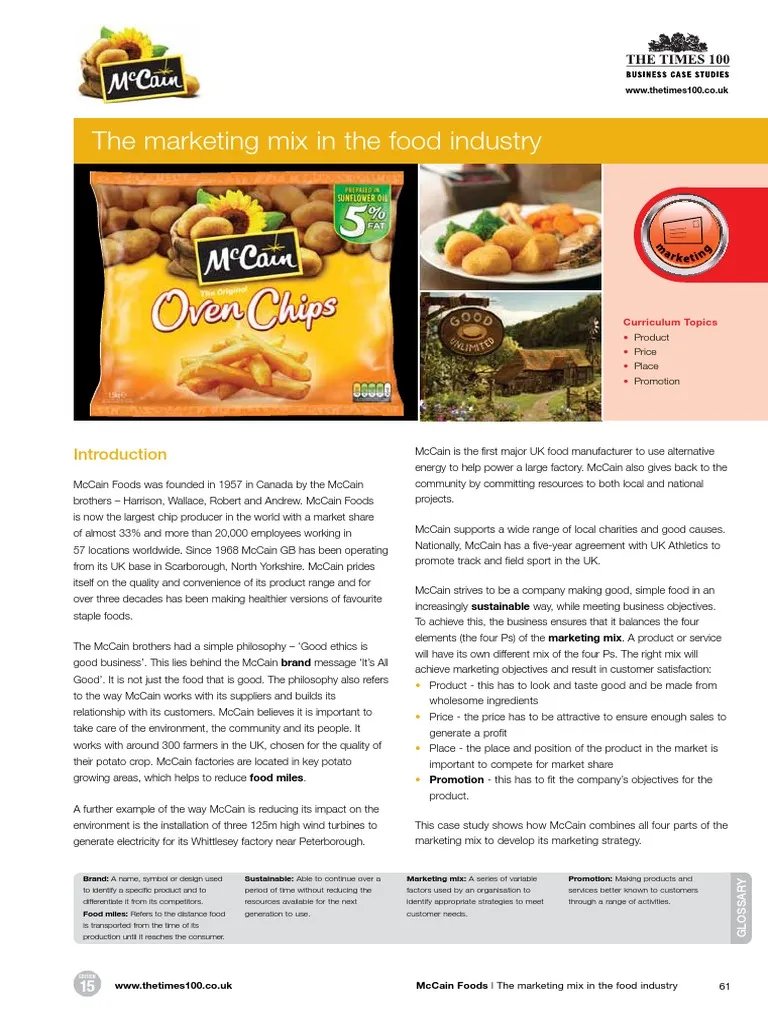 Marketing Mix Case Study  PDF.