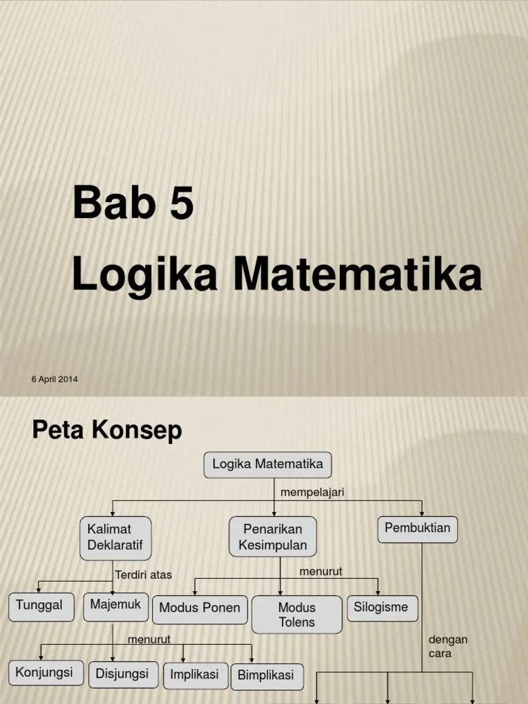 Latihan soal dan pembahasan logika matematika; Peta Konsep Logika Matematika Beinyu Com