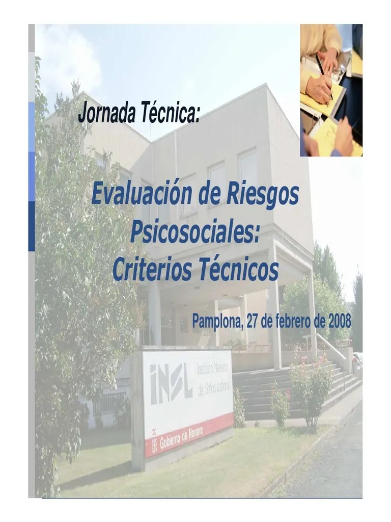 Evaluación De Riesgos Psicosociales | PDF | Seguridad Y Salud Ocupacional | Planificación