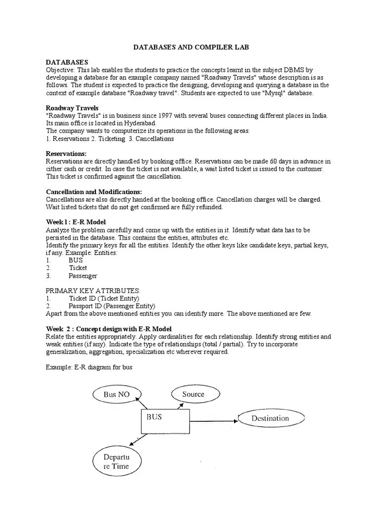 Databases And Compiler Lab Databases | Download Free PDF | Relational Database | Relational Model
