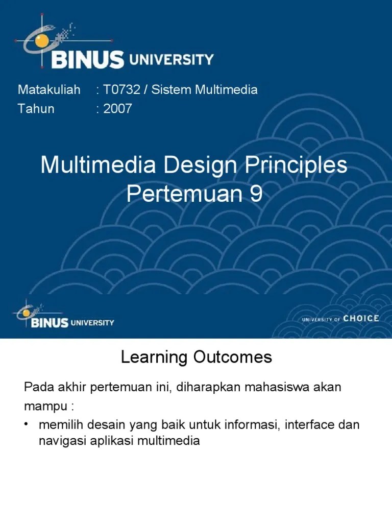 9 - Prinsip Desain Multimedia | PDF | Icon (Computing) | Usability