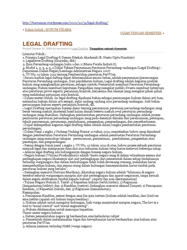 contoh surat kerjasama surat tanda pemerintah. Materi Legal Drafting Pdf