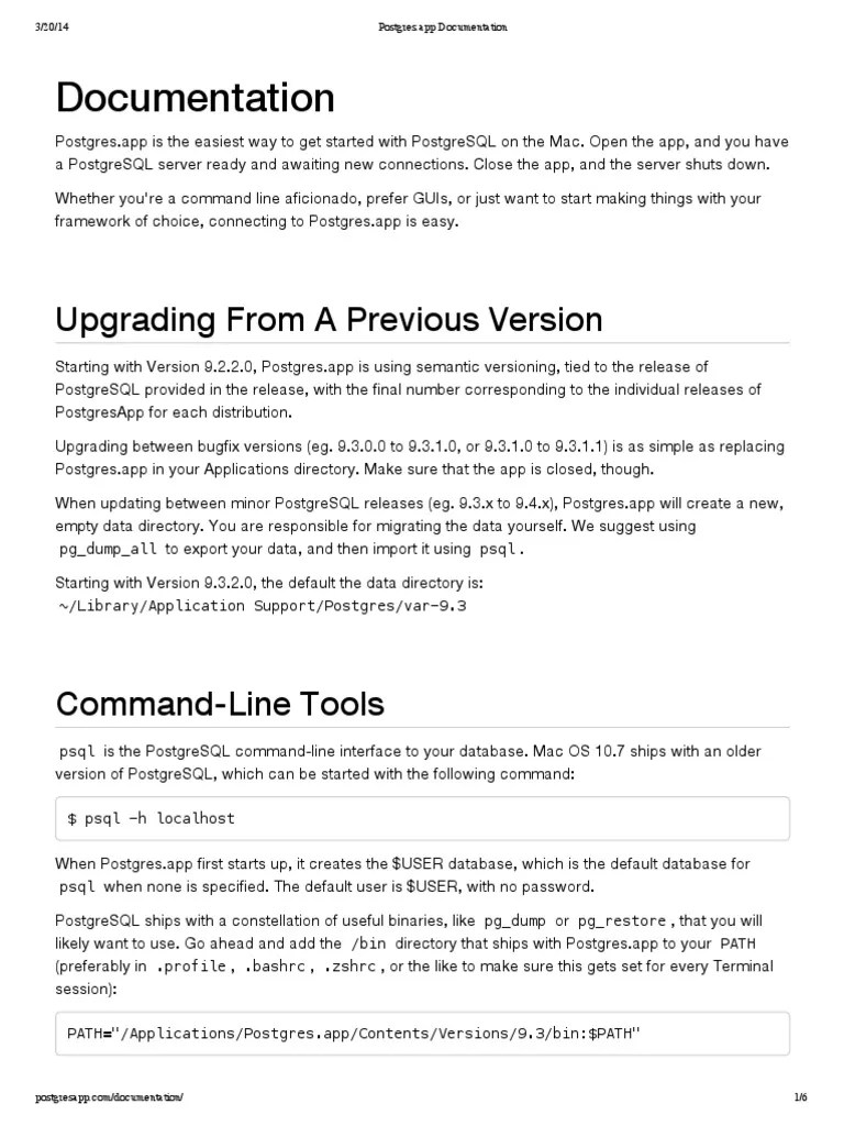 Postgres PDF | PDF | Postgre Sql | Command Line Interface