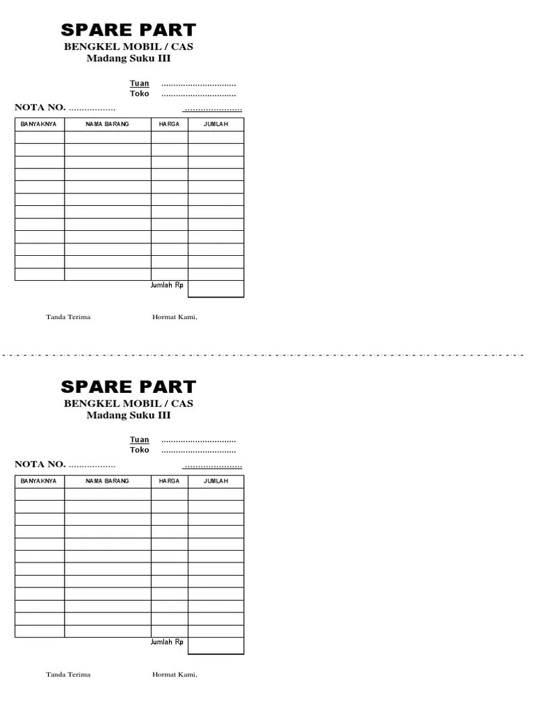 Check spelling or type a new query. Nota Nota Toko Pdf
