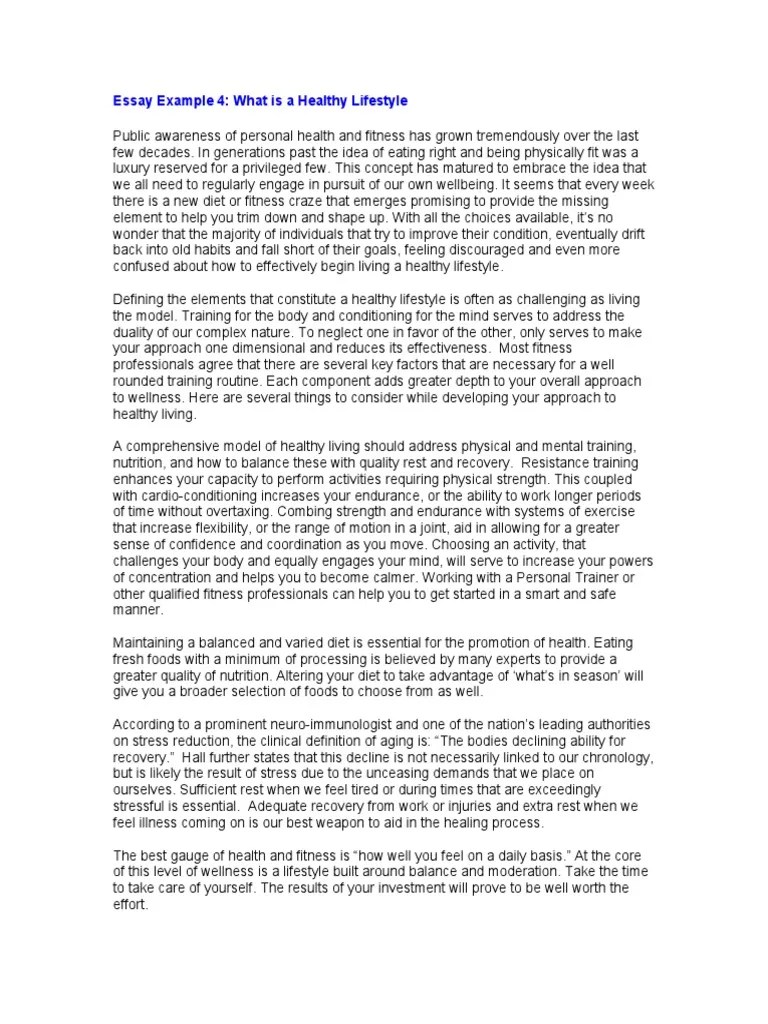 Healthy Lifestyle | PDF | Physical Exercise | Cardiovascular Diseases