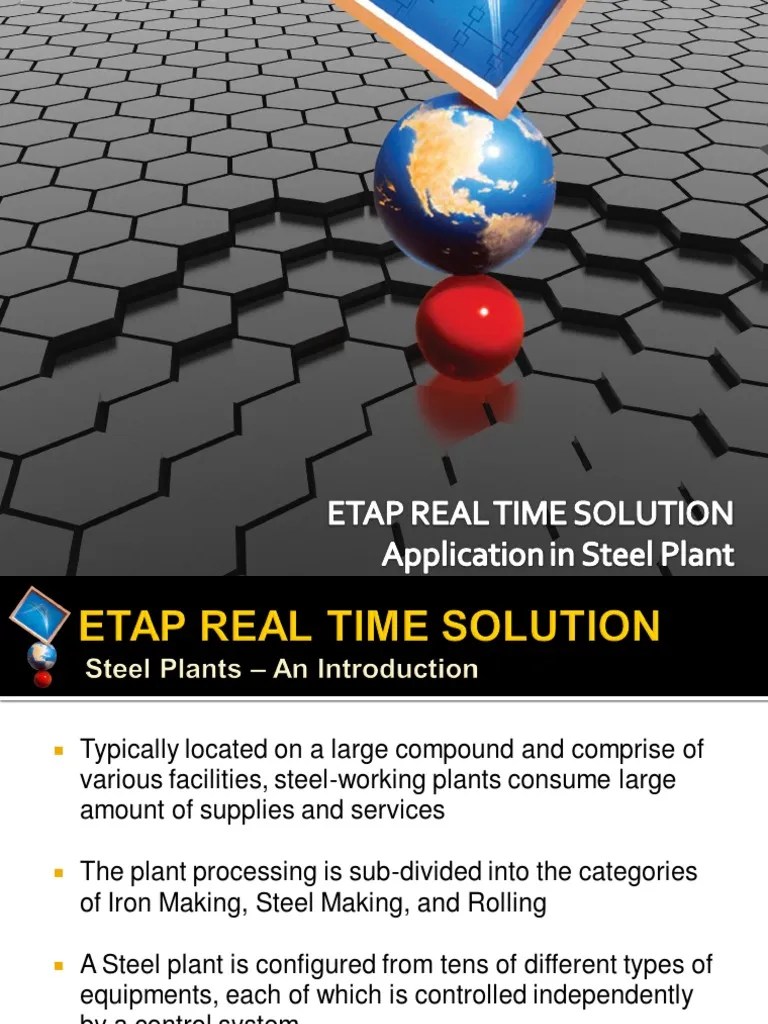 ETAP Real Time - Steel Plant | PDF | Simulation | Electrical Engineering