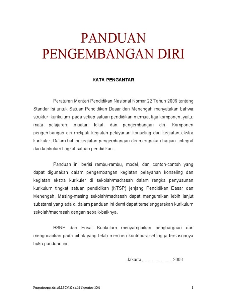 Contoh Laporan Kegiatan Pengembangan Diri Dan Ekstrakurikuler Sd Seputar Laporan Cute766