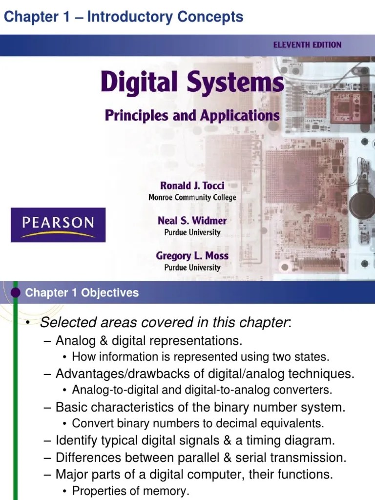 Digital Systems 11th Edition Ppt1 | PDF | Digital Electronics | Digital Data