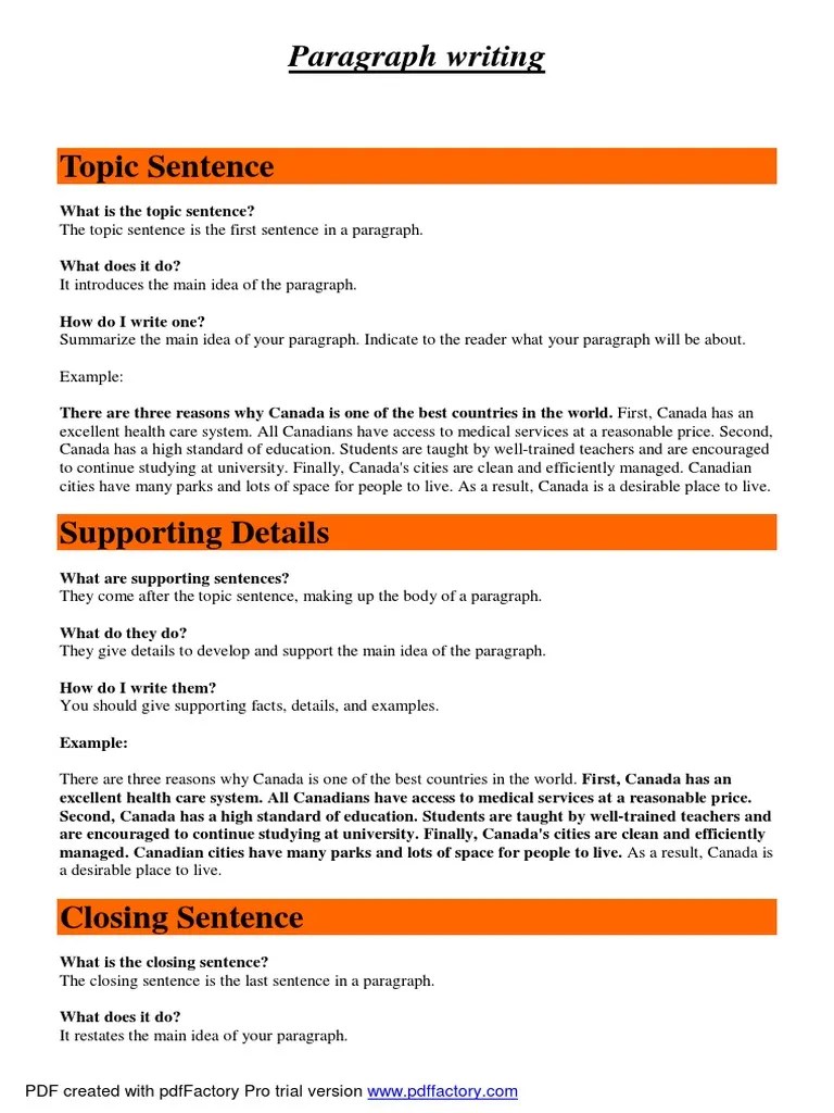 Paragraph Writing | PDF | Paragraph | Essays